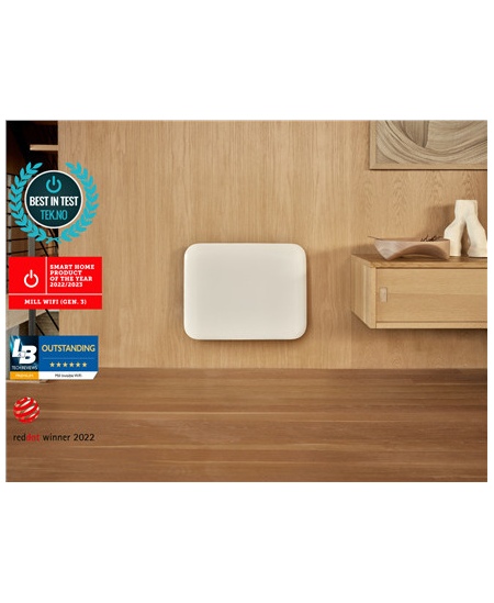 Mill Invisible Smart WiFi Heater | PA400WIFI4 | Panel Heater | 400 W | Suitable for rooms up to 4-6 m² | White | IPX4