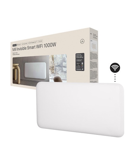 Mill Invisible Smart WiFi Heater | PA1000WIFI4 | Panel Heater | 1000 W | Suitable for rooms up to 12-16 m² | White | IPX4
