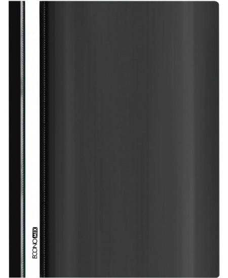 Aplankas su įsegėle EkonoMix, A5, juodas