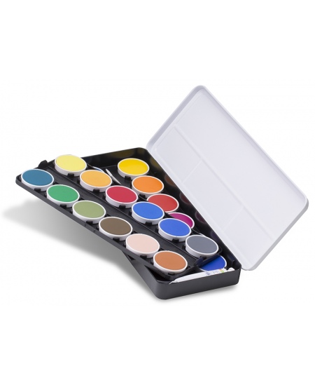 Akvarelė PRIMO, 24 spalvų, su teptuku ir tūbele