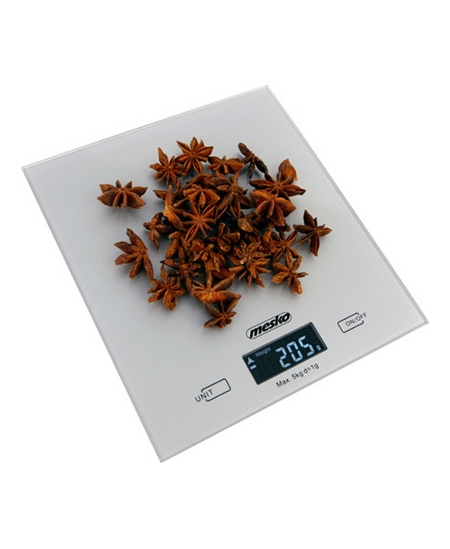 Mesko Kitchen Scales MS 3145 Maximum weight (capacity) 5 kg, Graduation 1 g, Silver, Warranty 24 month(s)