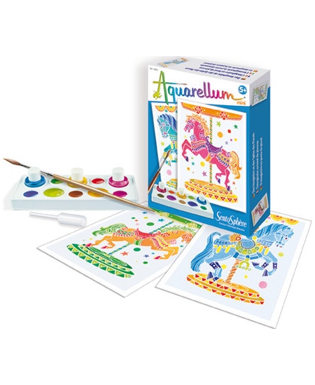 Mini Akvarelės rinkinys SentoSphere „Žirgai“