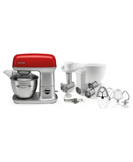 Gorenje Kitchen machine MMC1000RLR Number of speeds 7 1000 W Bowl capacity 4.5 L Meat mincer Stainless Steel/Red