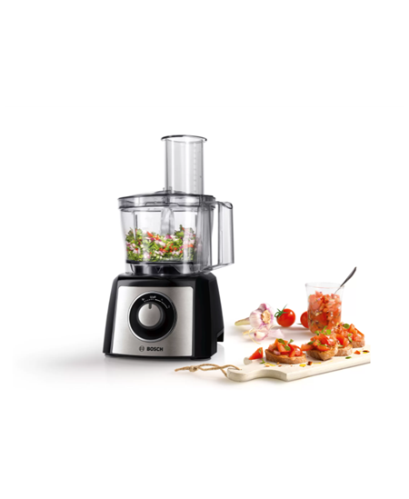 Bosch | Food Processor | MCM3401M | 800 W | Number of speeds 2 | Bowl capacity 2.3 L | Blender | Meat mincer | Black/Stainless s