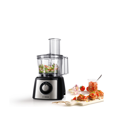 Bosch | Food Processor | MCM3401M | 800 W | Number of speeds 2 | Bowl capacity 2.3 L | Blender | Meat mincer | Black/Stainless s