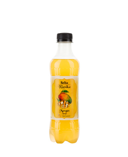 Gazuotas gaivusis gėrimas SELITA Klasika, aromatizuotas mangų skonio, 0,33 l