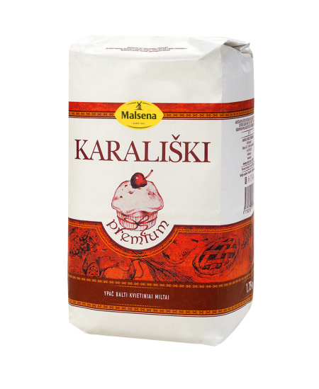 Kvietiniai miltai MALSENA, KARALIŠKI, 405D, 1,75 kg