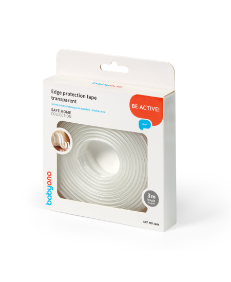Apsauga juostas kampams BABYONO, 3m, permatoma, 1664