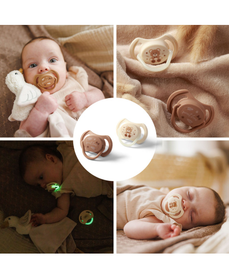 Čiulptukas BABYONO, silikoninis, simetrinis, 0-6m, 1669/01