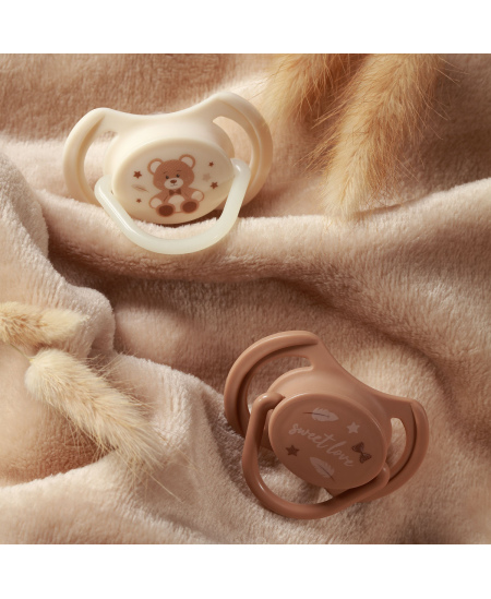 Čiulptukas BABYONO, silikoninis, simetrinis, 0-6m, 1669/01