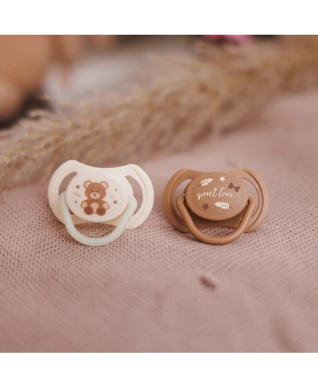 Čiulptukas BABYONO, silikoninis, simetrinis, 0-6m, 1669/01