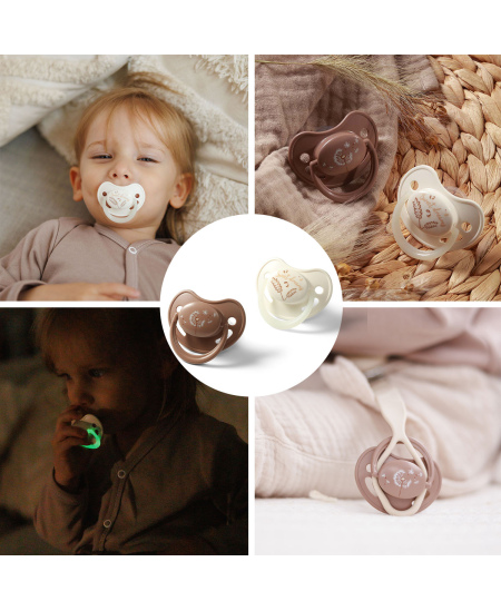 Čiulptukas BABYONO, silikoninis, anatominis, 18m+, 1670/03