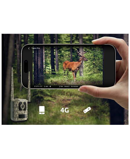 Reolink | 4K 4G Cellular Trail Camera with Live Streaming | Talon Series S130 | Trail | 8 MP | 4mm/F1.6 | IP67 | H.265 | MicroSD