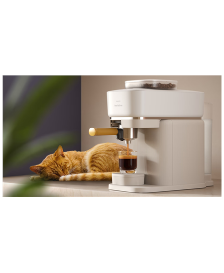 Philips Coffee maker | BAR300/03 Baristina | Pump pressure 16 bar | Semi-automatic | 122.8 W | White