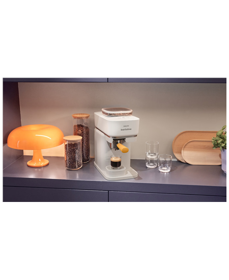 Philips Coffee maker | BAR300/03 Baristina | Pump pressure 16 bar | Semi-automatic | 122.8 W | White