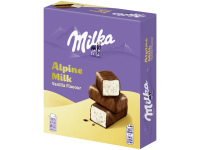 Saldainiai  MILKA MAM su puriu vanilės skonio įdaru iš Alpių pieno, 330 g