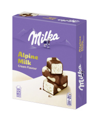 Saldainiai MILKA Mam Happy Cows su puriu grietinėlės skonio įdaru iš Alpių pieno, 330 g