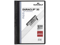 Aplankas su spaustuku DURABLE Duraclip, A4, juodas