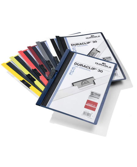 Aplankas su spaustuku DURABLE Duraclip, A4, juodas