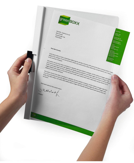 Aplankas su spaustuku DURABLE Duraclip, A4, juodas