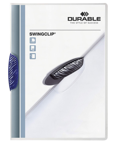 Aplankas su spaustuku DURABLE Swingclip, A4, tamsiai mėlynas