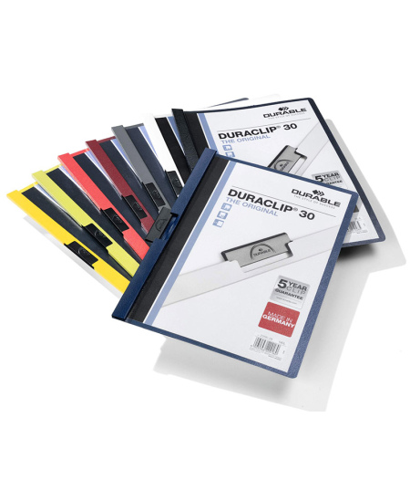 Aplankas su spaustuku DURABLE Duraclip, A4, tamsiai mėlynas