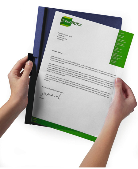 Aplankas su spaustuku DURABLE Duraclip, A4, tamsiai mėlynas