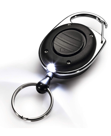 Laikiklis su rite, LED apšvietimu ir raktų žiedu DURABLE, juodas