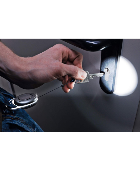 Laikiklis su rite, LED apšvietimu ir raktų žiedu DURABLE, juodas