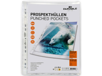 Įmautės DURABLE Premium, A4, 80 µm, skaidrios, 100 vnt.