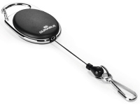 Laikiklis su rite ir spyruokliniu laikikliu vardinės kortelės dėklui DURABLE, juodas