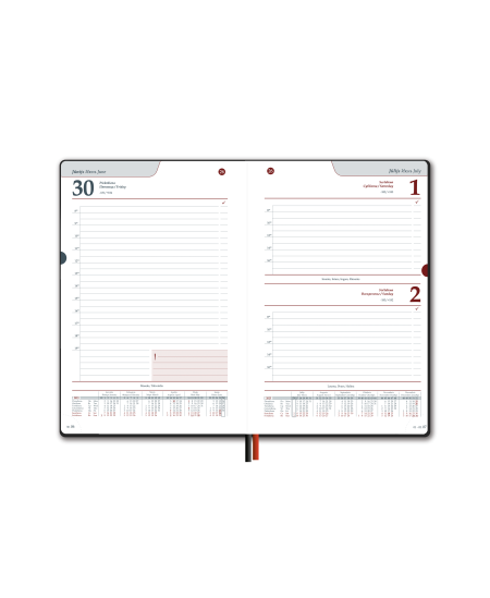 Kalendorius EXTRA SHINE, 2026, PU, A5, juoda  LT