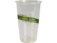 Skaidrios, ekologiškos stiklinės skirtos gėrimams iki +40°C. 300 ml, 50 vnt.