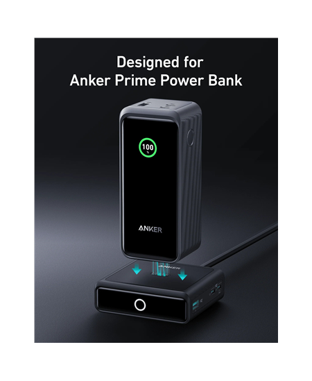 Anker Prime Charging Base for Power Bank, 100W | A1902311 | Black