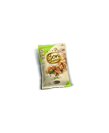 Duonos traškučiai BON CHANCE, su česnaku, 120 g