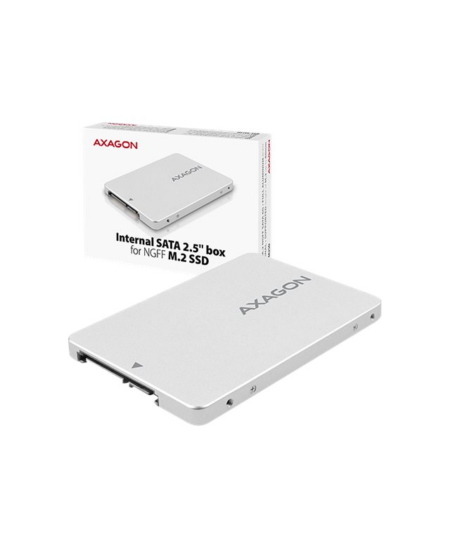 AXAGON Internal 2.5" box with SATA interface for M.2 SATA SSD | RSS-M2SD