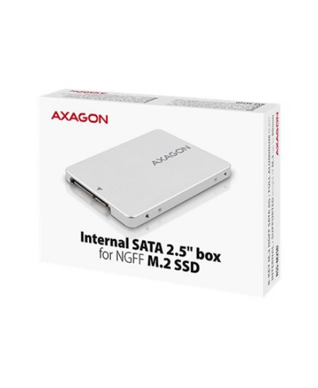 AXAGON Internal 2.5" box with SATA interface for M.2 SATA SSD | RSS-M2SD