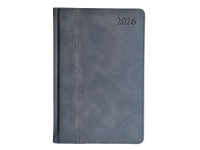 Kalendorius PREMIER PLUS 2026, PU, A5, juoda LT