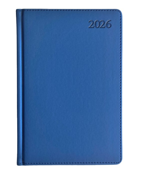 Kalendorius EXTRA SHINE, 2026, PU, A5, mėlyna LT