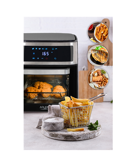 Adler | Airfryer Oven | AD 6309 | Power 1700 W | Capacity 13 L | Stainless steel/Black
