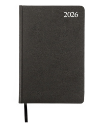 Darbo knyga STANDARD 2026, PVC, A5, juoda