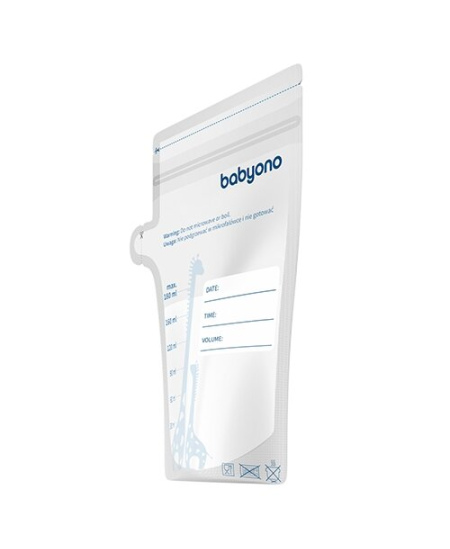 BabyOno maišeliai motinos pienui laikyti užšaldyti 30 vnt.x180 ml, 1084