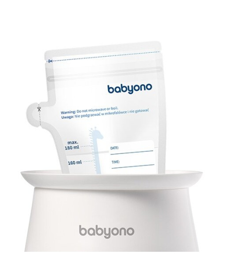 BabyOno maišeliai motinos pienui laikyti užšaldyti 30 vnt.x180 ml, 1084