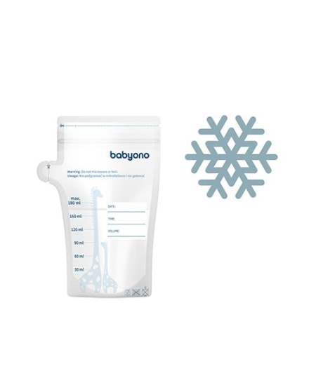 BabyOno maišeliai motinos pienui laikyti užšaldyti 30 vnt.x180 ml, 1084