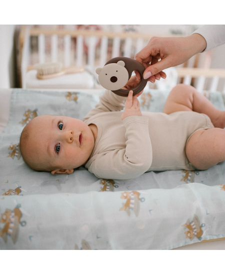 Bambukiniai vystyklai BABYONO, 3 vnt., pilki