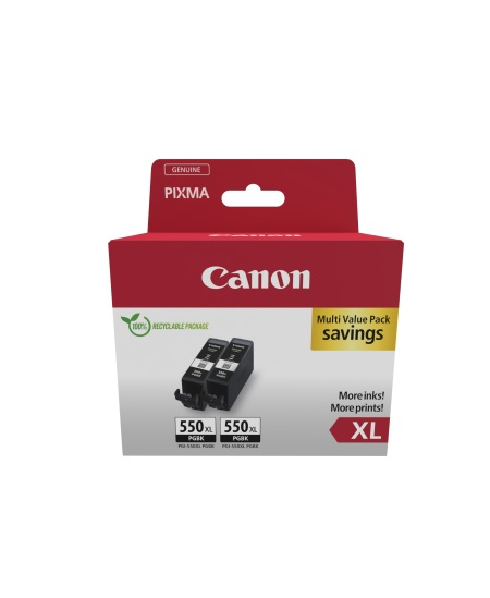Canon PGI-550XL PGBK (6431B010) Rašalinių kasečių komplektas, Juoda