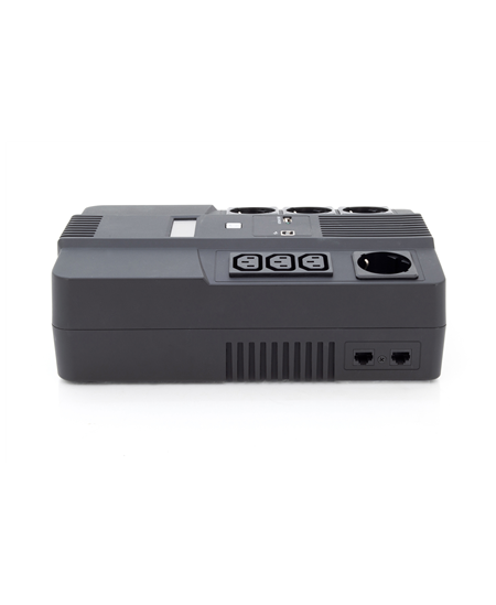 Digitus All-in-One UPS, 600VA/360W, LED 12V/7Ah x1, 4x CEE 7/7,3x IEC C13, USB, RJ45