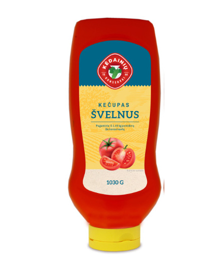 Kečupas KĖDAINIŲ, švelnus, 1030 g