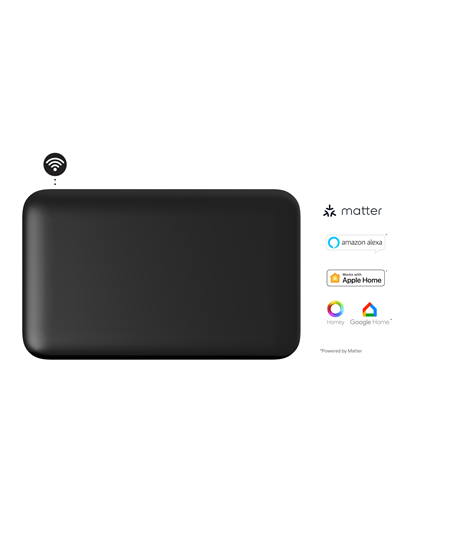 Mill Invisible Smart WiFi Panel Heater | PA700WIFI4B | Panel Heater | 700 W | Suitable for rooms up to 9-12 m² | Black | IPX4