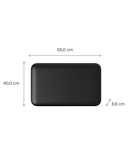 Mill Invisible Smart WiFi Panel Heater | PA700WIFI4B | Panel Heater | 700 W | Suitable for rooms up to 9-12 m² | Black | IPX4